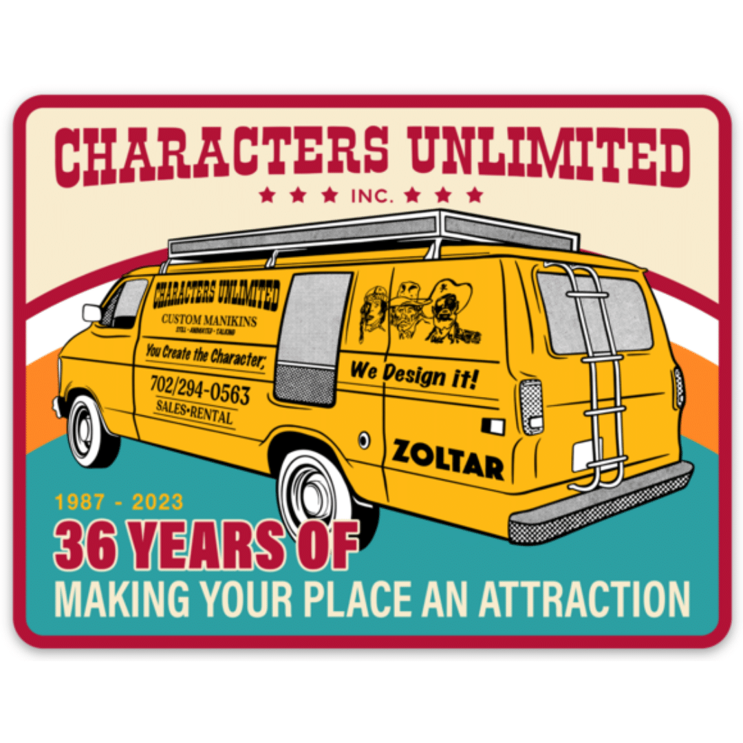 Characters Van Sticker - Characters Unlimited
